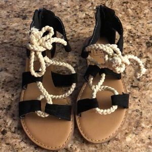 Girls lace up sandals